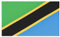 MUWO Flagge Nations Together 90 x 150 cm Nationalmanschaften, doppelseitige Gartenflagge, wetterfeste Fanflagge, Fußballflagge Polyester Länderfagge Deutschland mit Ösen (Tansania)