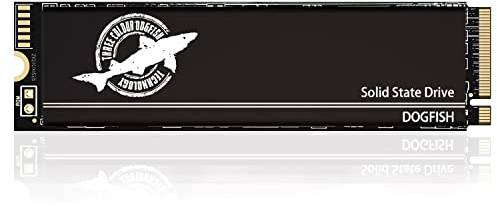 Dogfish SSD Interno 4TB M.2 NVMe PCIe Gen4x4 con Thermal Pad de Grafeno para PS5 Laptop PC, hasta 7300mb/s, 3D NAND TLC Disco Duro Interno Gaming, Factor de Forma: M2 2280