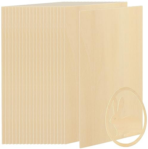 PINGEUI Lot de 20 feuilles de Bois de Balsa, 200x100x1,5mm mince, lumière carrée de contreplaqué non fini modèle artisanal plaque en bois pour avion,bateau