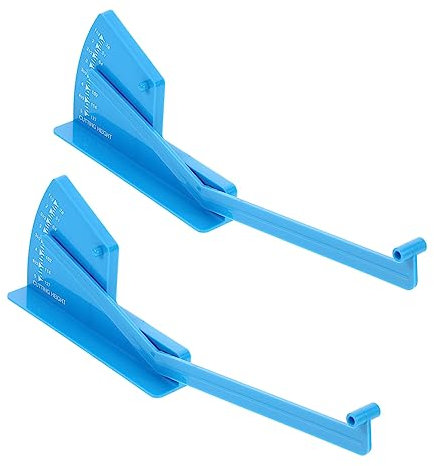 DOITOOL 2 Stück Rasenmäher Nivelliermesser Abs Messgerät Für Decknivellierung Digitaler Tiefenmesser Garten Wasserwaage Zur Präzisen Deckausrichtung Leicht Und Tragbar Für Linke Und Rechte Seite