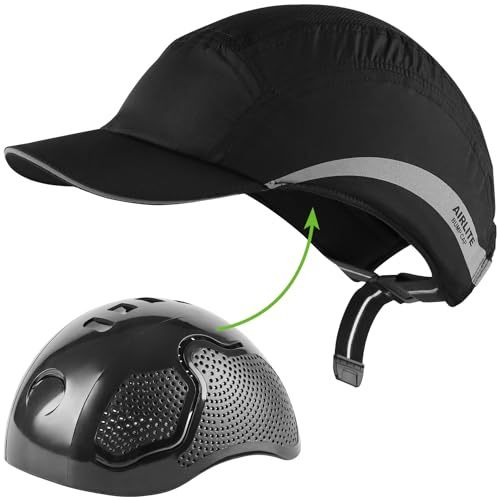 GREEN DEVIL Safety Bump Cap Super Lightweight Breathable Baseball Cap Style Head Protection Hard Hat for Men Women
