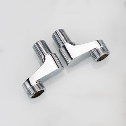 BiaoTeng S-Anschluss Armaturen Exzenter Anschluss 1/2 - 3/4 Adapter Wandmontage Duscharmatur Messing 2 Stück 3/4 Auf 1/2 Zoll Adapter Wasser, B