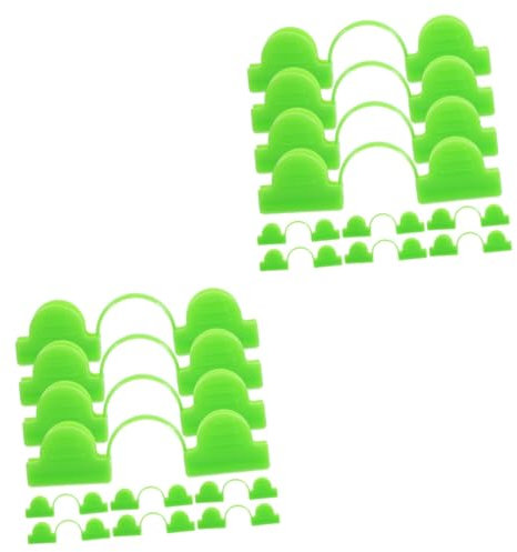 Sosoport 100 Stk Zubehör Für Gartengewächshäuser Clip-ins Kunststoff-gewächshausclip Befestigungsklammern Aus Kunststoff Befestigungsklammern Für Gewächshäuser Clips Glas Plastik Film