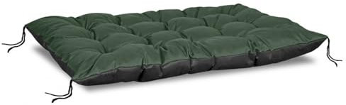 KingGarden Pallet Cushion for Euro Pallet Sofa, Waterproof PVC Codura Seat Cushion Cover, Indoor, Outdoor, 120 cm x 80 cm (Green)