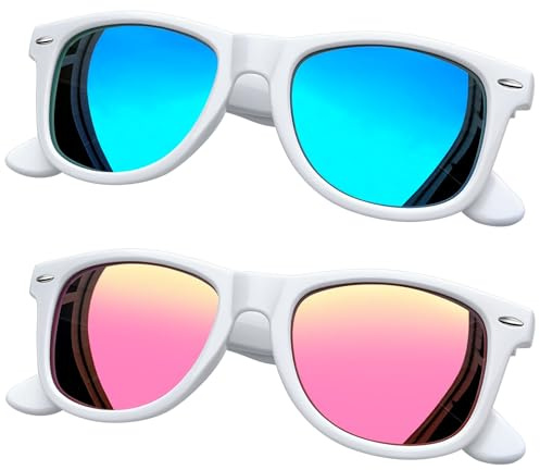 Joopin 2PCS Gafas de Sol Mujer y Hombre Polarizadas UV400 Cuadradas