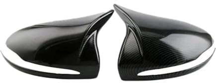 SKINFORD Auto Spiegelkappen Rückspiegel-Abdeckung Flügelkappe Außentür Rückansicht Für Benz E GLC SC-Klasse W205 W213 X253 W222 W238 LHD Rückspiegel Abdeckung Kappe(Color:Carbon)