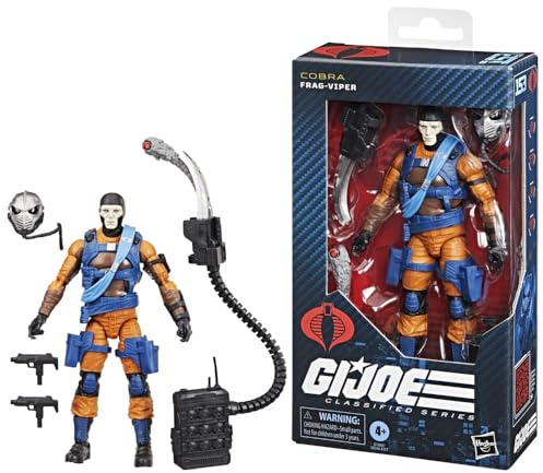 G.I. Joe Classified Series #153, Frag-Viper, Sammelfigur 15,2 cm, Actionfigur mit 10 Zubehörteilen | G.I. Joe 15,2 cm große Actionfigur Wave 21 - Frag-Viper #153