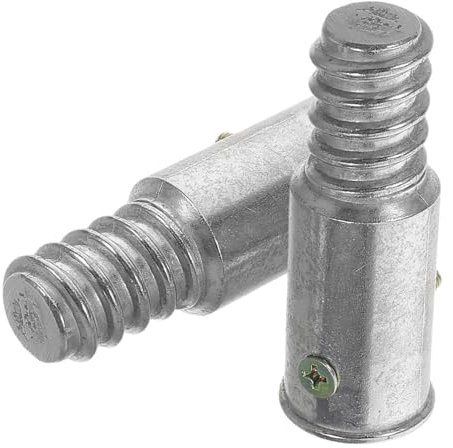 HOLIDYOYO Threaded Handle Tips for Broom Metal Replacement Kit for Pole End Threaded End Parts for Extension Handle Repair Fits Push Broom and Mop