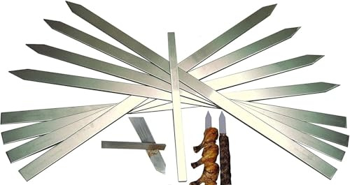 BBQ Flat Skewer Extra Wide Long for Kobidah Persion Kabab Brazilan Kabab and Resturants (6)