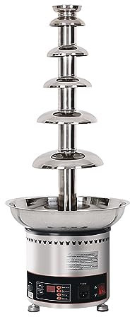 wanghaiyanBD Commercial Chocolate Fountain Machine 4/5/6/7 Tiers, 304 Stainless Steel Adjustable Temperature Fondue Melter, Easy Assemble for Wedding Birthday Party Catering