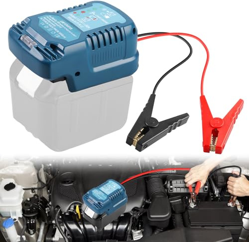 GAOUTO Adaptador de batería para batería Makita de 18 V, cable de 11 AWG, batería de arranque de 12 V, cargador rápido portátil para el coche, dispositivos de arranque para baterías de coche (sin