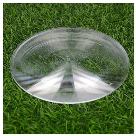 Laboratoriemikroskoptillbehör diameter 255 mm optisk PMMA plast sorglig lins fresnel brännvidd 400 1 000 mm LED-kondensation DIY-projektor spotlight-lins (400 mm)