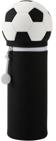 I-TOTAL® - Federmäppchen aus weichem Silikon für die Schule, ausziehbar mit konturierter Form (Football)