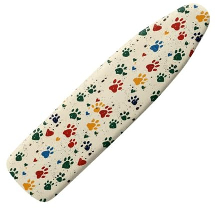 Copri Asse Da Stiro 110X33 Imprinte Verdi Copriasse Da Stiro Elastico,Copertura Asse,Tessuto Fibra Di Poliestere