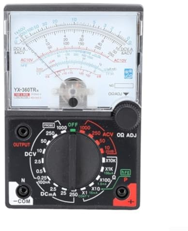 Trayneel YX 360TRn Analog-Multimeter, hohe Genauigkeit, Zeigertyp für elektrische Reparaturen, Lernen und Heimwerker zu Hause