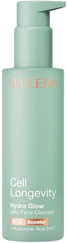 WELEDA Cell Longevity Hydra Glow Jelly Face Cleanser Gesichtreinigung 100ml | Gesichtsreinigung mit [NAD⁺] Booster & Hyaluronsäure reinigt die Haut & spendet Feuchtigkeit (Naturkosmetik, vegan)