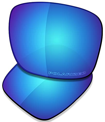 SAUCER Lentes de repuesto prémium para gafas de sol Oakley Holbrook OO9102 de alta definición, polarizadas, azul glaciar