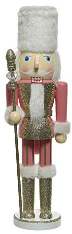 SCHIACCIANOCI LEGNO BIANCO ROSA 38 CM 1 PEZZO