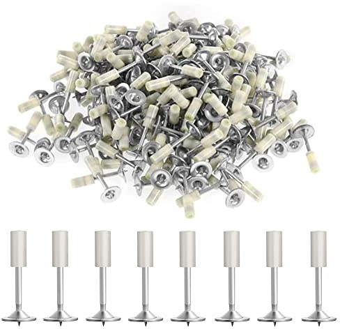 EXCECAR Nails for Manual Steel Nail Gun, 200 pcs Round Nails Wall Fastening Tool, for Concrete Ceiling Cable Ducts Fixed Slotting Device Repair Tool Home DIY Nail Gun Accessories