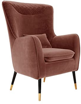 Mirjan24 Sessel Relaxsessel mit Kissen Linnove, Polstersessel, Freizeitsofa, Armsessel, Relaxsessel, Fernsehsessel, Loungesessel mit Armlehnen, Ohrensessel (Magic Velvet 2258)