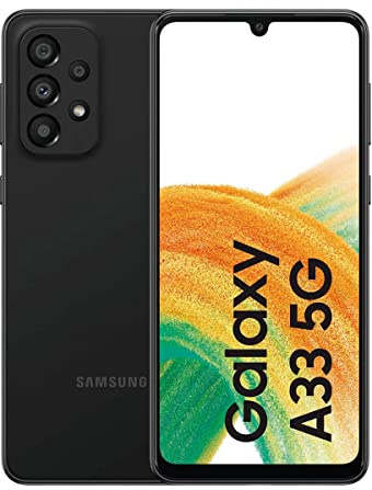 Samsung Galaxy A33 5G SM-A336B 16.3 cm (6.4) Hybrid Dual SIM Android 12 USB Type-C 6 GB 128 GB 5000 mAh Black (Generalüberholt)