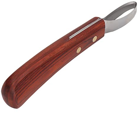 Cesoie per Zoccoli di Cavallo, Taglierina per Zoccoli di Bovini, Coltello per Zoccoli di Cavallo, Cesoie per Zoccoli Lama in Acciaio Inossidabile Manico in Legno di Gomma