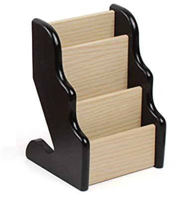 Kartenetui für Damen/Herren Mehrschichtige Visitenkartenbox aus Holz for Einlegen von Visitenkarten Dreischichtiger Visitenkartenhalter Visitenkartenhalter Clip Visitenkartenbuch Geschäftskartenhalter