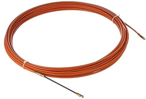 Sonda Elettrica Passacavi in Acciaio tondo Ø 4mm con Terminale Svitabile M5 15 m rivestito in nylon elettricista professionale