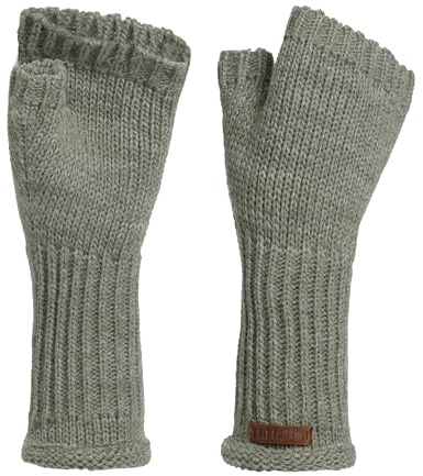 KNIT FACTORY - Cleo Handstulpen - Fingerlose Handschuhe - Gestrickte Handschuhe für Winter - Damen Handstulpen aus Wolle - Hochwertige Qualität | Fingerlose Handschuhe - Gestrickte Handschuhe für den Winter - Damen Handstulpen aus Wolle - Hochwertige Qualität