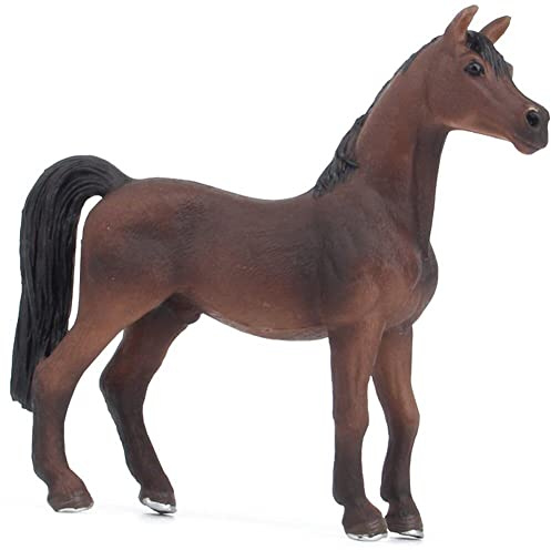 Vepoty Künstliche Pferdefigur, Simulation, lebensechte Pferdefigur, Kunststoff-Nutztierfigur, realistisches Tiermodell