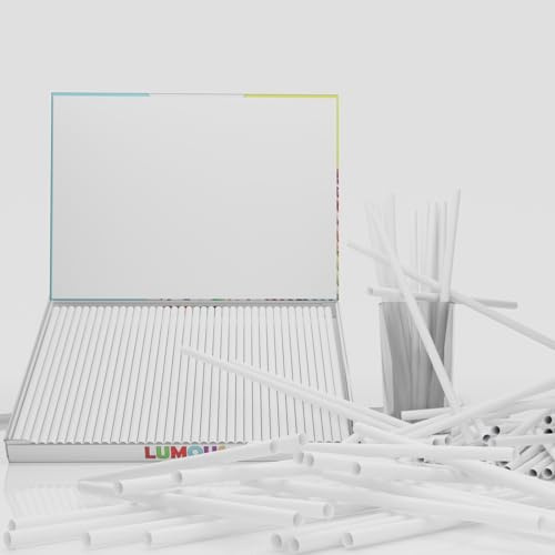 EXPECTRO Paper Straws, 150 Pack Paper Drinking Straws Bio Degradable Drinking Paper Straws Wedding Party, Party Straws, Restaurant, Juice Drinking Straws (150Pcs White)