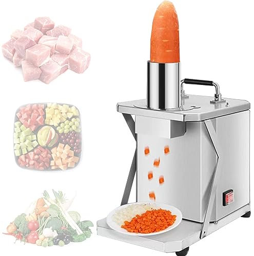 Máquina para cortar en cubitos de verduras Cortadora eléctrica de verduras en cubitos, Picadora de verduras comercial Máquina automática para cortar en cubitos de frutas Cortador automático