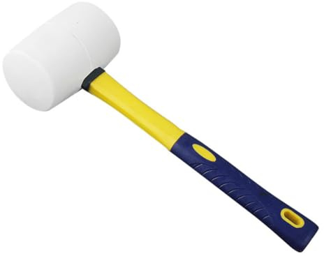 HOMSFOU 1Stk Gummihammer bodeneinbaudose bodenleger werkzeug fliesenleger werkzeug gummistopper gummistecker Keramikfliesen Installationshammer Kleben Sie den Boden Faser stiel