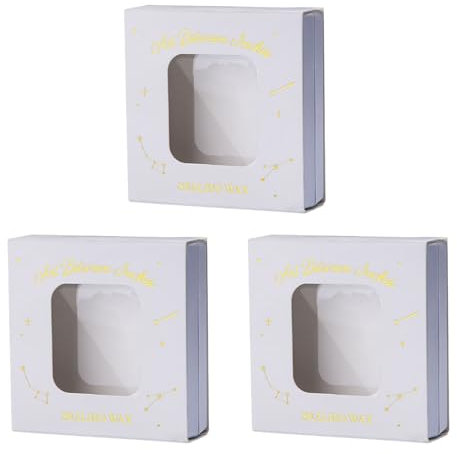 alloneslife 3 Stück/Set transparente Wachssiegel-Stempelkopf-Behälter, Stempelkopf, Aufbewahrungsbox, Schmuck-Präsentationsbox, Stempelkopf-Aufbewahrungs-Organizer