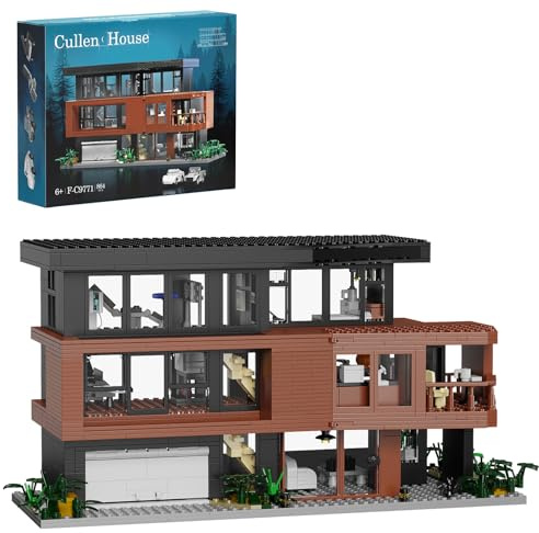 ZIQILIGHTING House Building Set - Architektur Gebäude Spielzeug Merchandise, Geschenkidee für Erwachsene Kinder Freunde ab 6 Jahren Filmfans (864PCS)