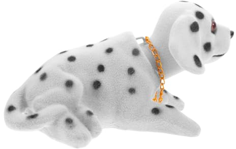 WHAMVOX Environmental Resin Nodding Dog Ornament Car Ornaments Moving Head for Dashboard