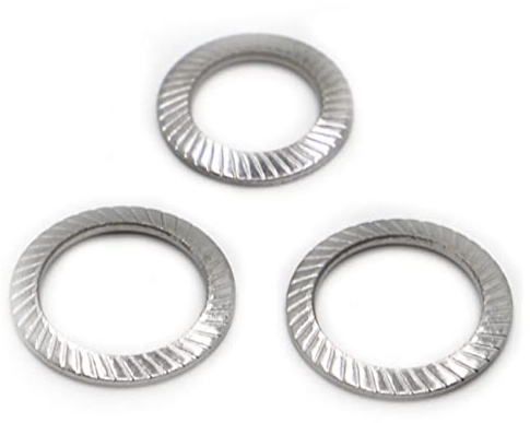 Rondelle for bulloni, guarnizione elastica zigrinata in acciaio inossidabile 304, disco a molla, rondella di sicurezza dentellata M2,5 M3 M4 M5 M6 M8 M10 M12 M14 M16 DIN9250(M14)