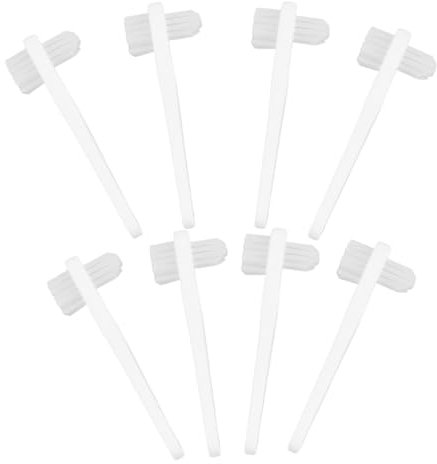 HOLIDYOYO 8pièces Brosse Pour Dentier Double Face Portable Pratique Pour Nettoyage Personnel De Prothèses Dentaires Partielles Et Complètes