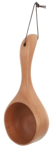 Cucharón de Madera 1pieza Phoebe Zhennan Redondo Amarillo