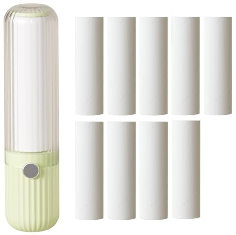Fusselrolle 10er Set, Mini Fusselrolle Für Die Handtasche, Gel Fusselroller Mit Nachfüllpack, Kleiderroller Für Haustierhaare Und Kleidung, Praktisch Für Unterwegs Und Zuhause
