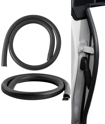NANASUGUR 2M Universal B-Säulen Dichtungsstreifen, Automobil Türdichtung aus EPDM Schalldichte Gummi Kantenverkleidung Wasser- und Winddichte Fensterdichtung Wetterbeständiger Kantenschutz