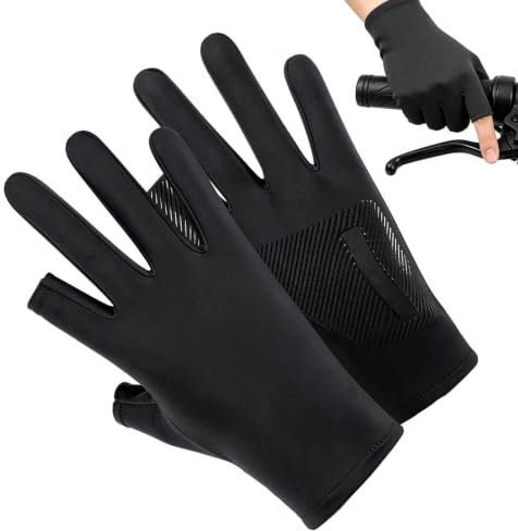 Guanti da donna con protezione solare, in seta ghiacciata, per touchscreen, traspiranti, per ciclismo, moto, mountain bike, bicicletta, fitness, arrampicata, allenamento