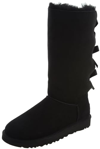 UGG Bailey Bow Tall II Stivali Classici, Donna, Nero, 41 EU
