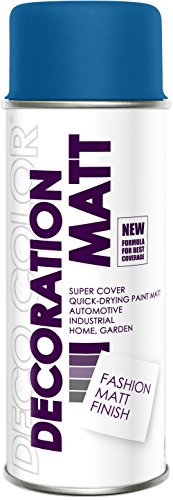 Deco Color DC Lackspray MATT nach RAL 400ml freie Farbeauswahl (signalblau matt RAL 5005)