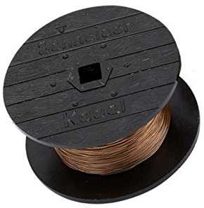 WITTKOWARE Kupferlackdraht für Elektronik und Technik, Draht-Ø 0,3mm, 100m auf Kunststoffspule