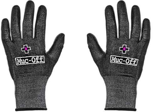Muc-Off Mechanics Gloves, S | Latex Free Cut-Resistant Workshop Gloves, 360° Hand Protection and Polyurethane Grip, Machine Washable