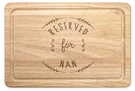 Reservado para Abuela Rectangular Tabla para Picar de Madera