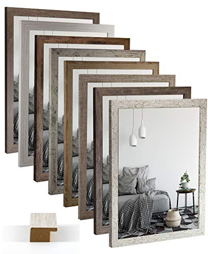 myposterframe Vintage Holztöne Bilderrahmen Juno 40 x 60 cm MDF Größenwahl 60 x 40 cm Holzfarben Hier: Wildeiche mit Kunstglas klar 1 mm