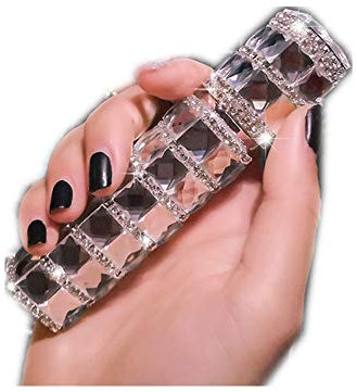 Bottiglia di profumo da viaggio da 20 ml, atomizzatore di profumo ricaricabile con borchie di diamanti, elegante flacone spray atomizzatore, atomizzatore per profumo con pompa #07