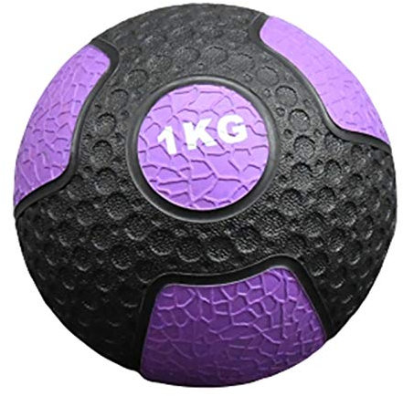 Medizinbälle Erwachsene Fitness-Medizin-Kugel, Kerntraining Gummi-Bouncy Ball, 1kg / 2kg / 3kg / 4kg / 5kg / 6kg / 7kg / 8kg / 9kg / 10kg / 10kg (Size : 1kg/2.2lb)